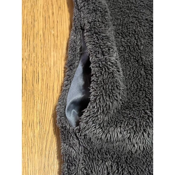 ODDY Anthropologie Fuzzy Gray Cardigan Sleeveless Pockets Long Tunic Artist M - Picture 6 of 10